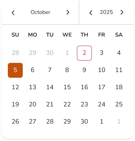 Doconomy date picker